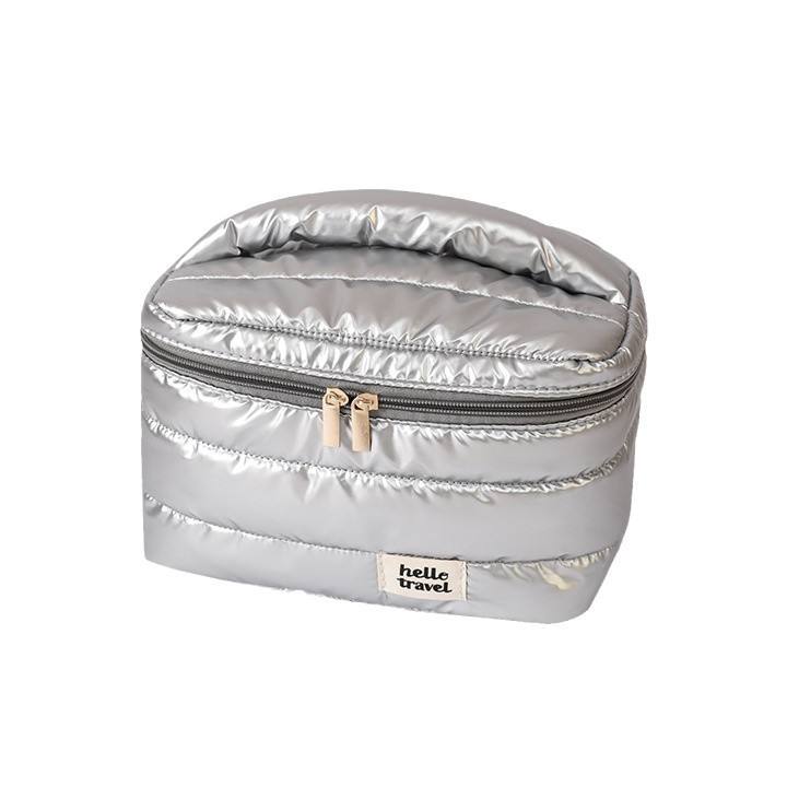 Professional Makeup Bag Supplier Tycoon White Black Cosmetic Storage Pouch Waterproof Toiletry Organizer Bag for Travel