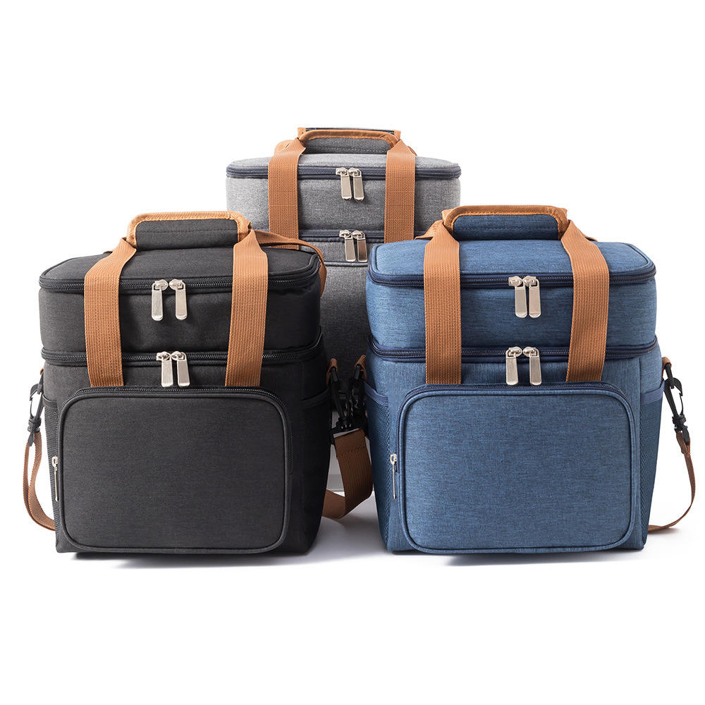 Custom Waterproof Insulated Thermal Food Delivery Oxford Canvas Padded Sublimation Reusable Ice Wine Doordash Cooler Bag