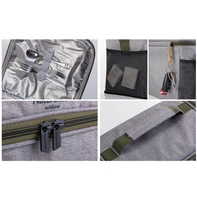 Portable Picnic Insulation Bag Custom Logo Cooler Lunch Thermo Bag Pouch School Food Storage Bags
