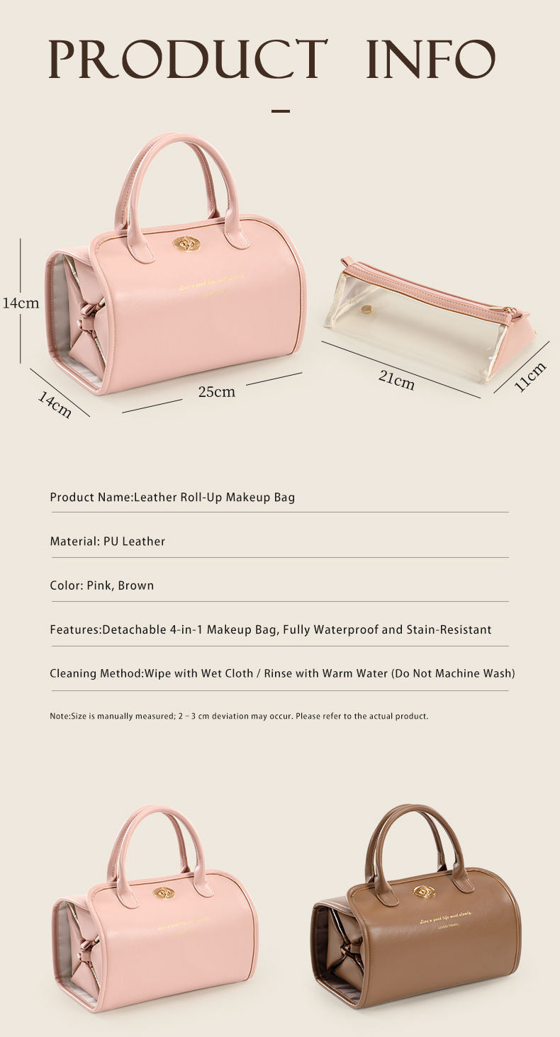 Multi-Function 4 in 1 Women'S Foldable Handing Neceser De Viaje Borsa Da Eco Friendly Travel Makeup Toiletry Bag
