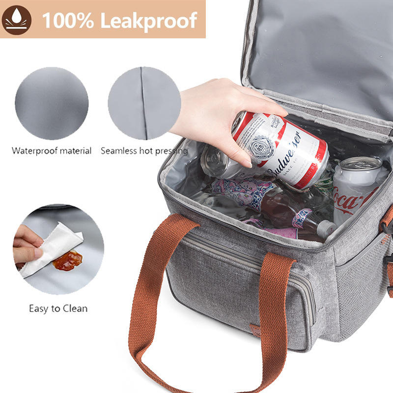Custom Waterproof Insulated Thermal Food Delivery Oxford Canvas Padded Sublimation Reusable Ice Wine Doordash Cooler Bag