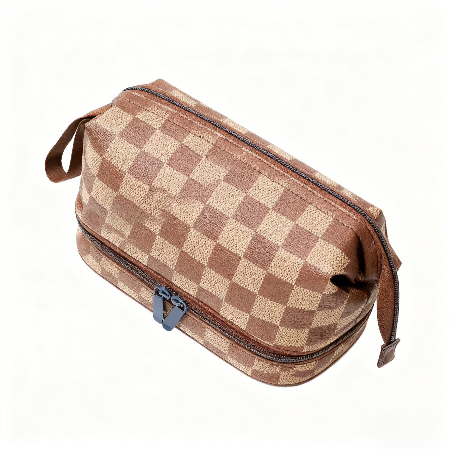 Large-capacity Double-Zip Makeup Toiletry Bag Portable MakeUp Organizer Case Lady Travel Waterproof Cosmetic Storage Bag