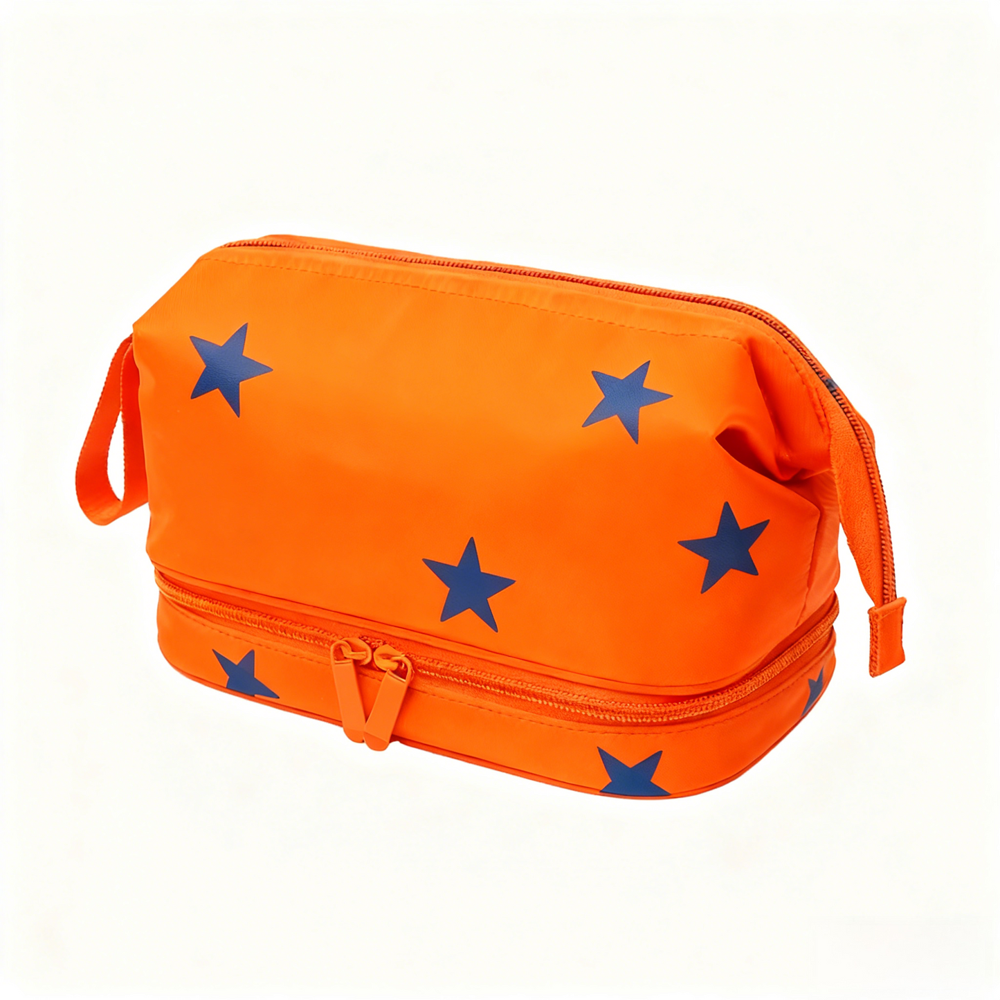 Large-capacity Double-Zip Makeup Toiletry Bag Portable MakeUp Organizer Case Lady Travel Waterproof Cosmetic Storage Bag