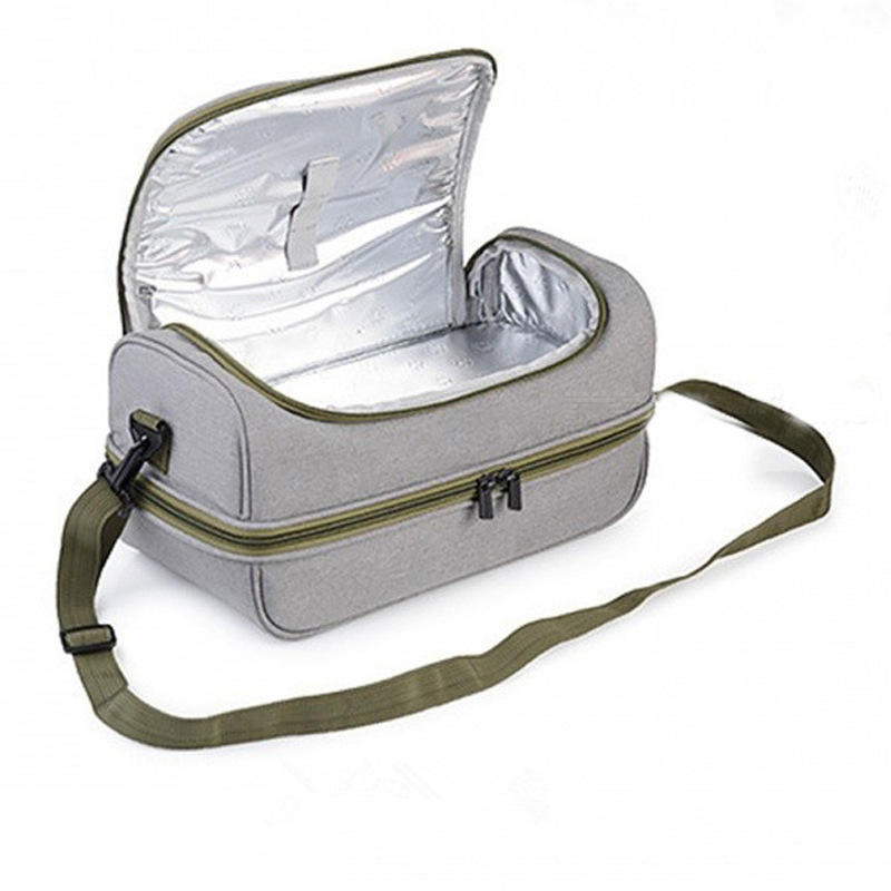 Portable Picnic Insulation Bag Custom Logo Cooler Lunch Thermo Bag Pouch School Food Storage Bags