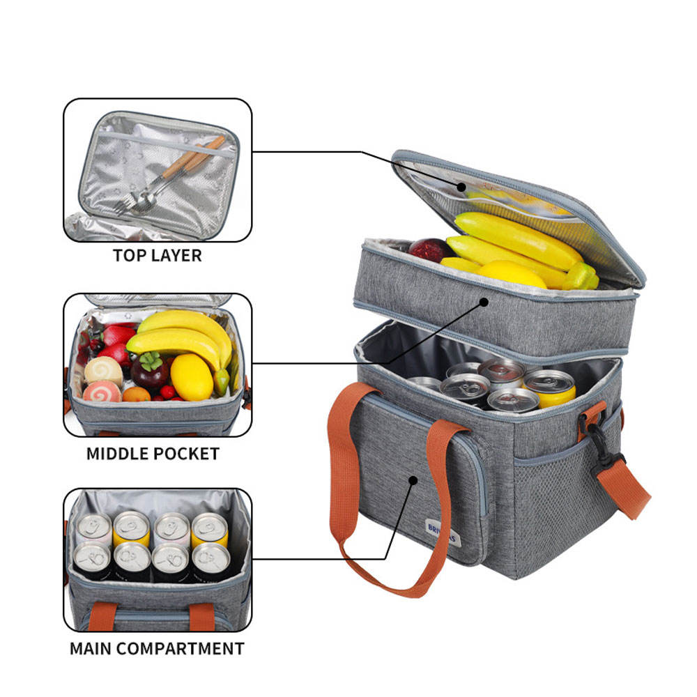 Dual Layer Insulation Leak Proof Cold Bag for Picnic Camping Outdoor Recreation Ready for Delivery