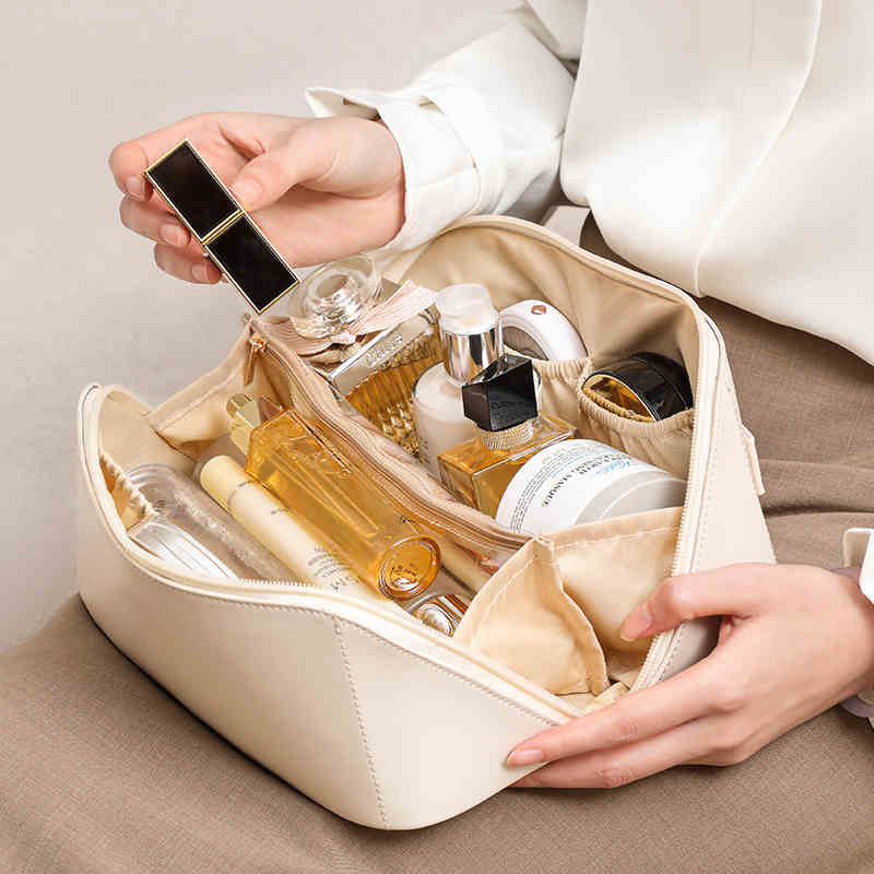 Women Wholesale Ladies Custom Pu Make up Pouch Cosmetic Bags Travel Makeup Bag