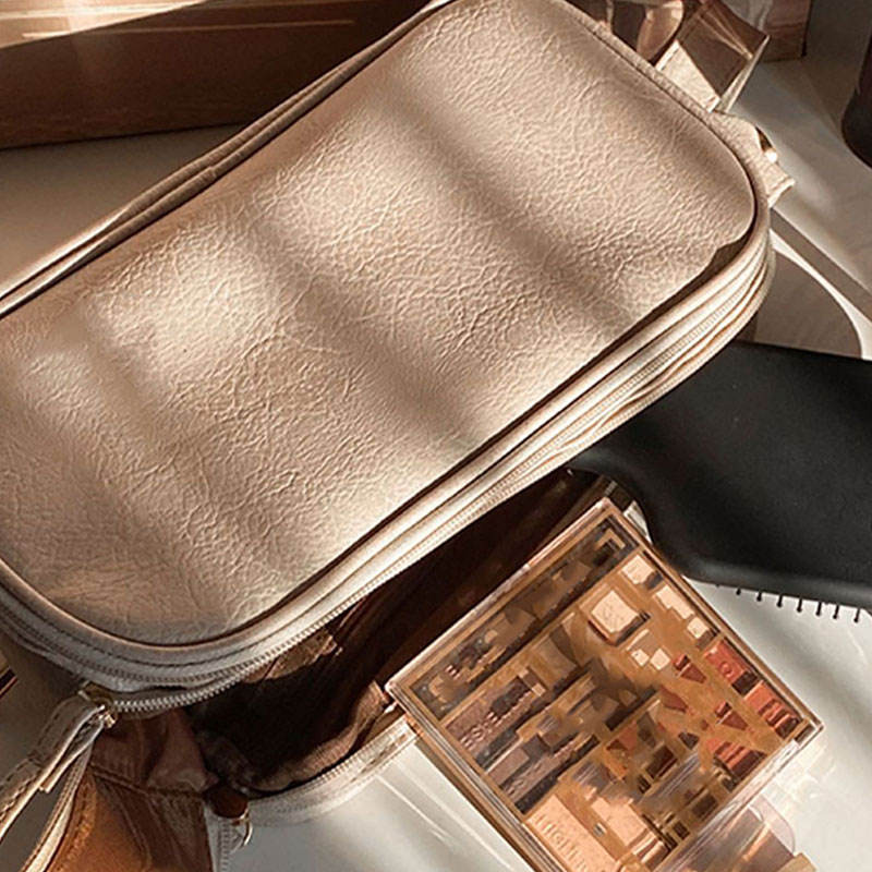 Women Wholesale Ladies Custom Pu Make up Pouch Cosmetic Bags Travel Makeup Bag